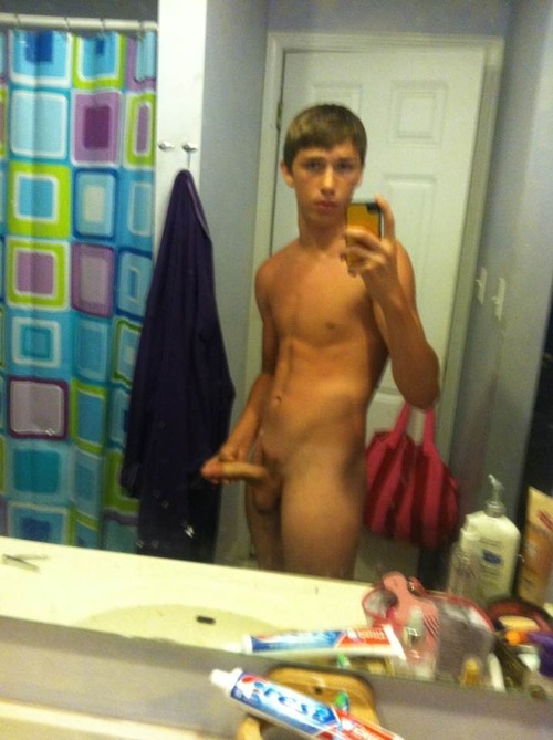  cute teenager twink boy fapping at home